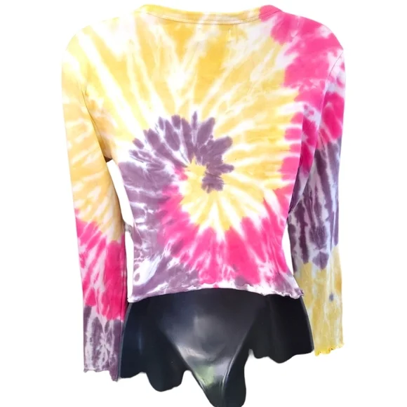Full Circle Trends Tie Dye Long‎ Sleeve Shirt sz XL NWT - Picture 2 of 5